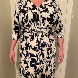 G.I.L.I. 3/4 sleeve maxi dress